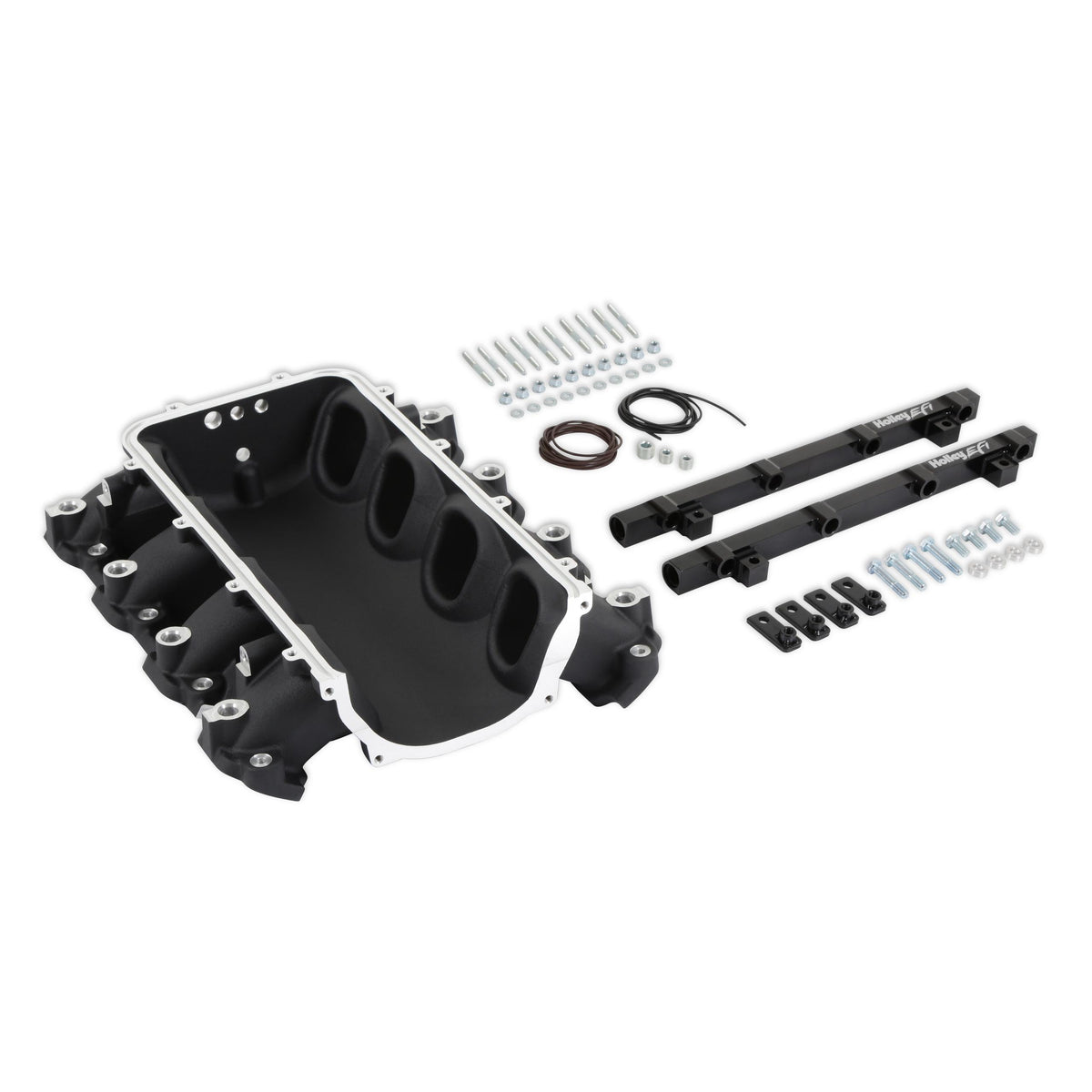 Holley Efi Ultra Lo-Ram Intake Manifold Base - 300-713BK