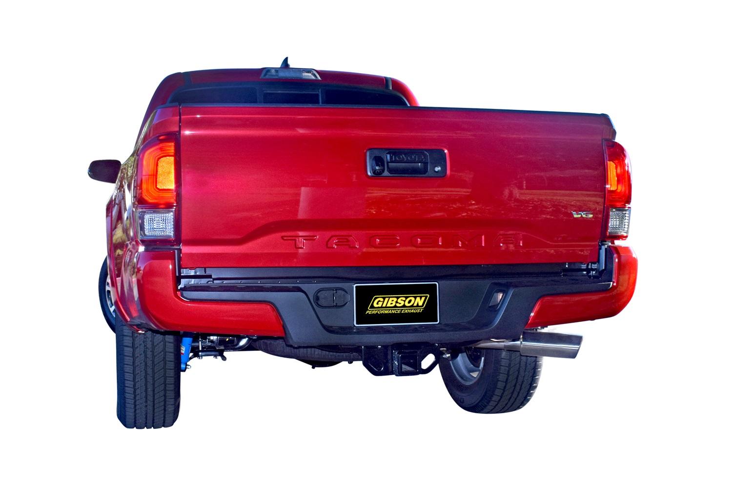 Gibson Exhaust Cat-Back Single Exhaust System; Stainless (2016-2023 Toyota Tacoma) - 618814