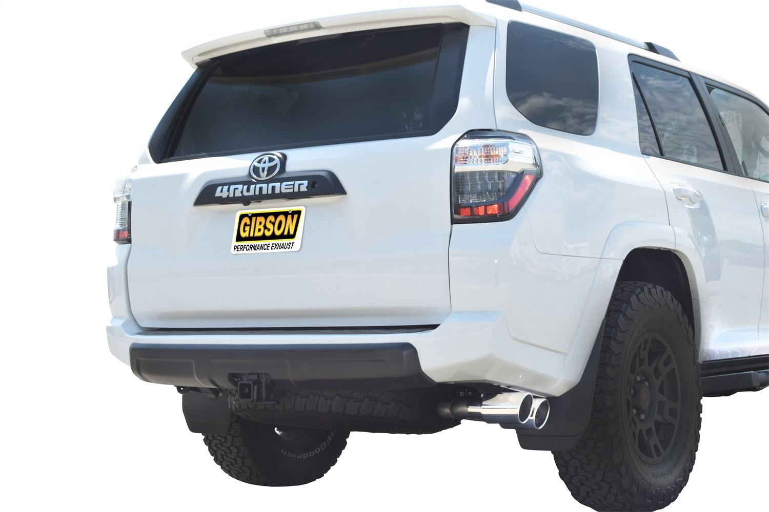Gibson Exhaust Cat-Back Dual Sport Exhaust System; Stainless (2004-2023 4Runner, 4Runner SR5, 4Runner Trail, 4Runner TRD Pro) - 618816