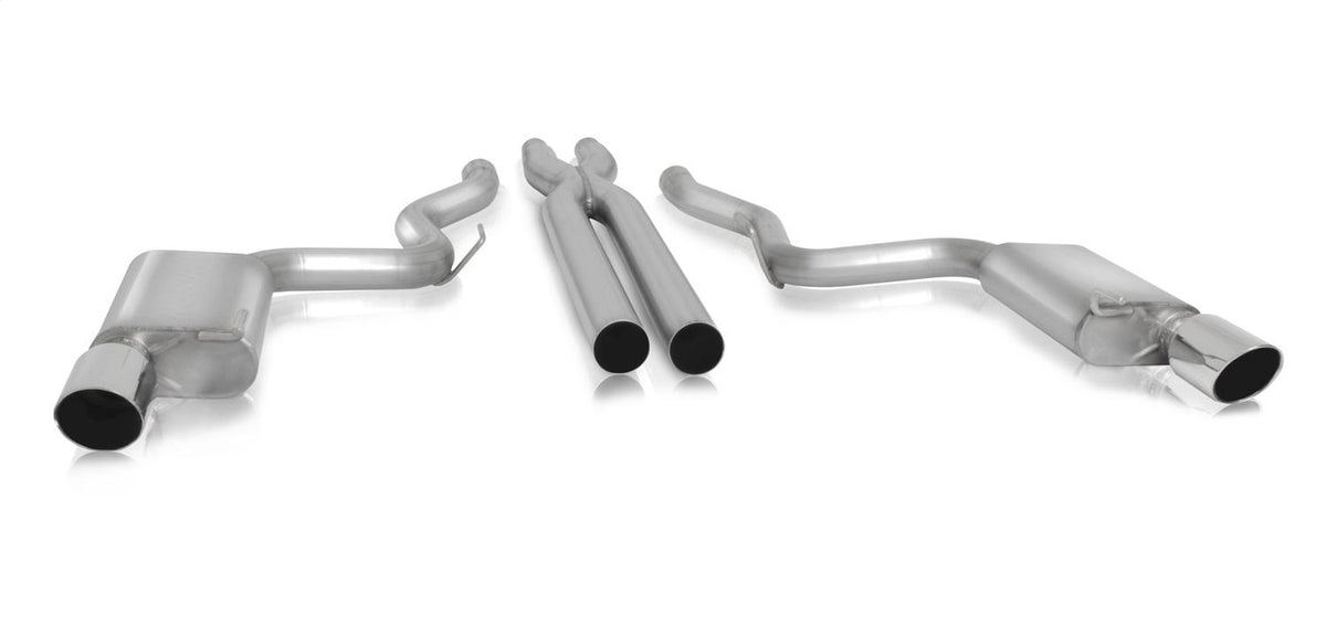 Gibson 2015-2017 Mustang GT 5.0L Cat-Back Performance Exhaust System w/ X Pipe (Stainless)