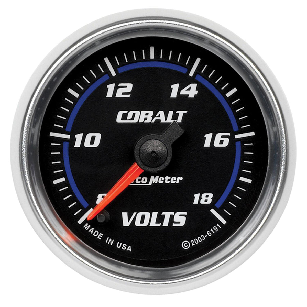 Autometer Cobalt Series 2-1/16" Electric Voltmeter Gauge
