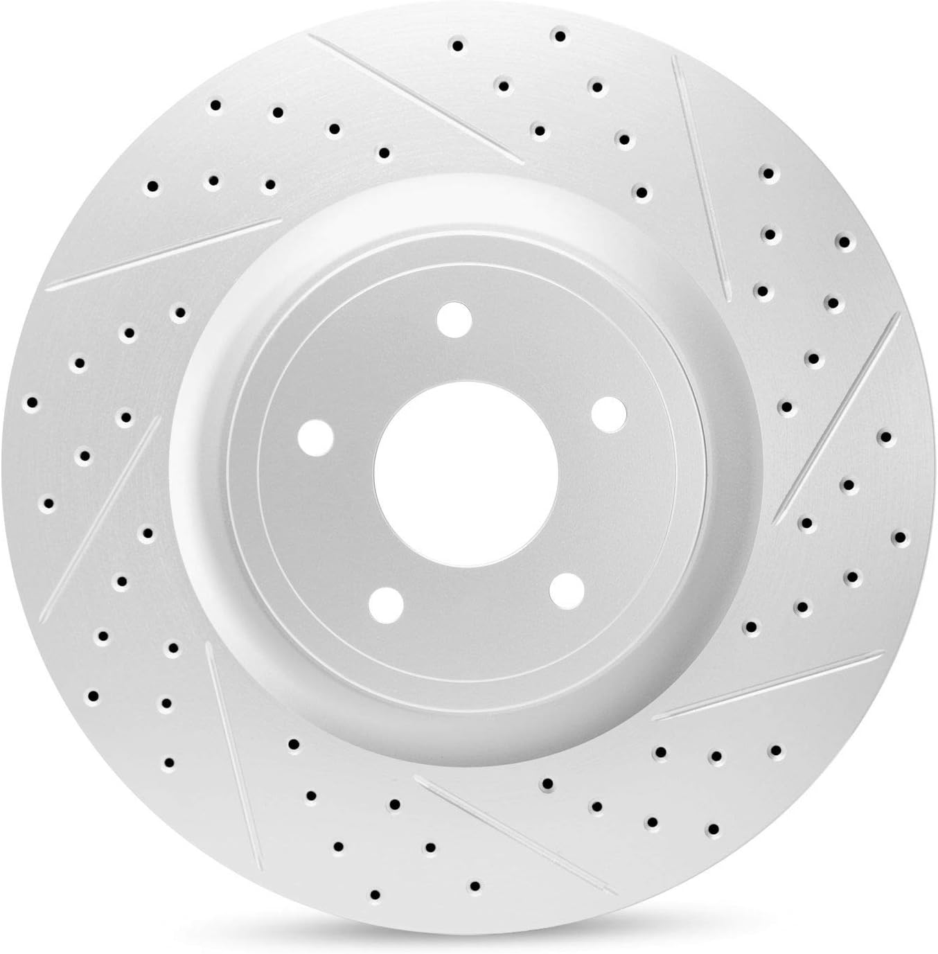 R1 GEO-Carbon Drilled and Slotted Brake Rotor