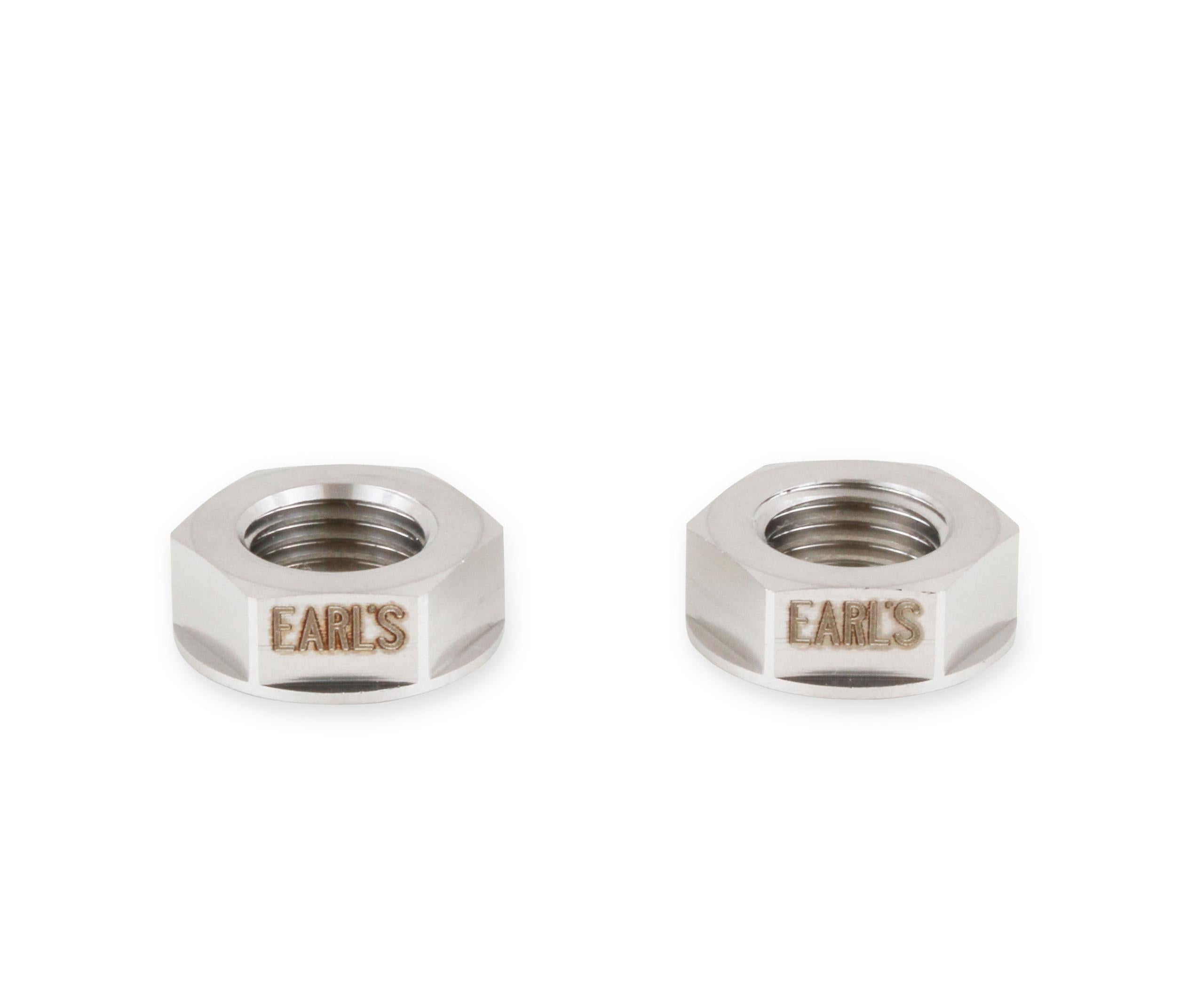 Earls Stainless Steel An Bulkhead Nut - Size: -3An - 2Pc - - SS592503ERL