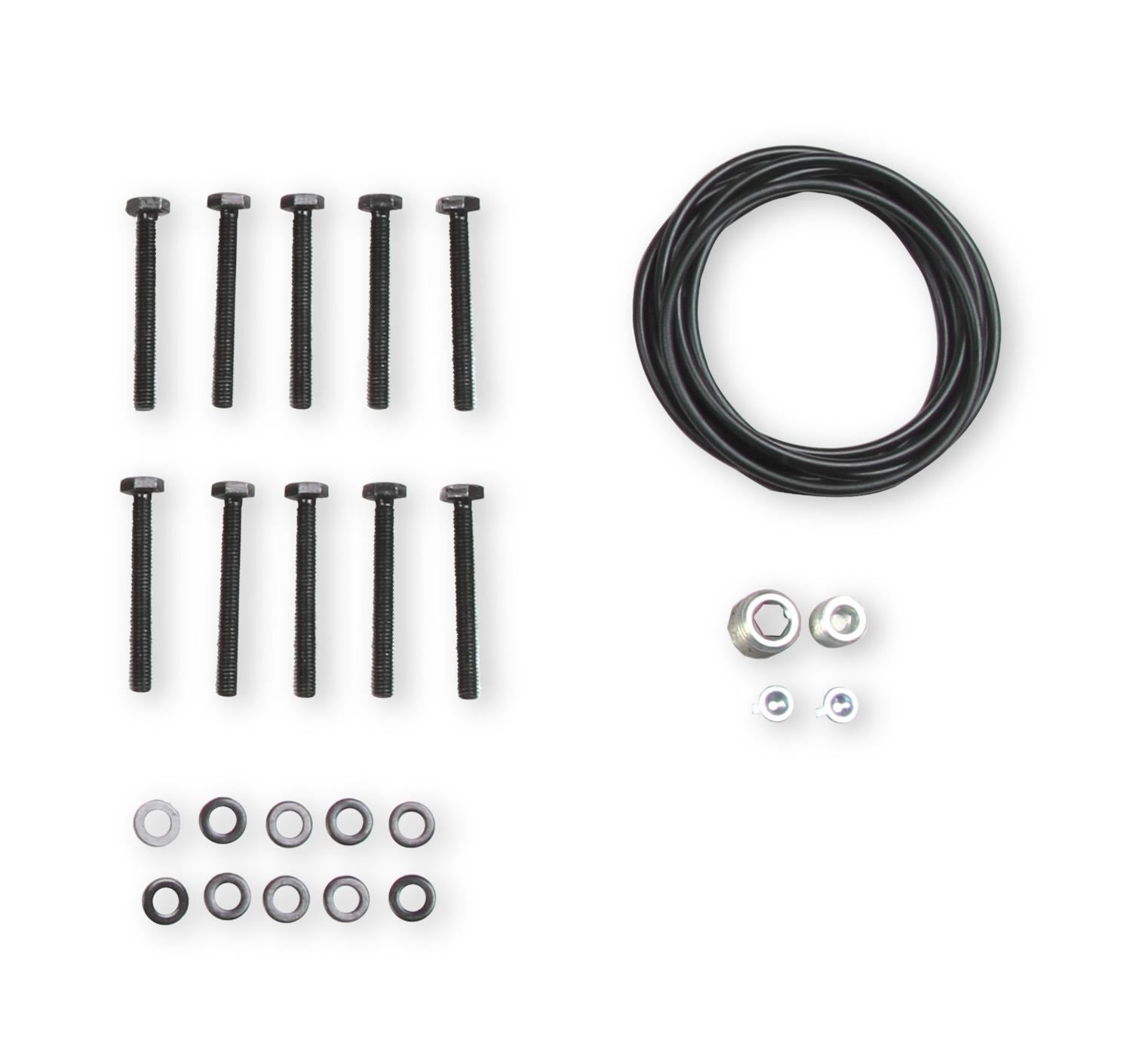 Holley Single Plane Split-Design Race Intake Manifold- GM LS1/LS2/LS6- Black.  - 300-256BK