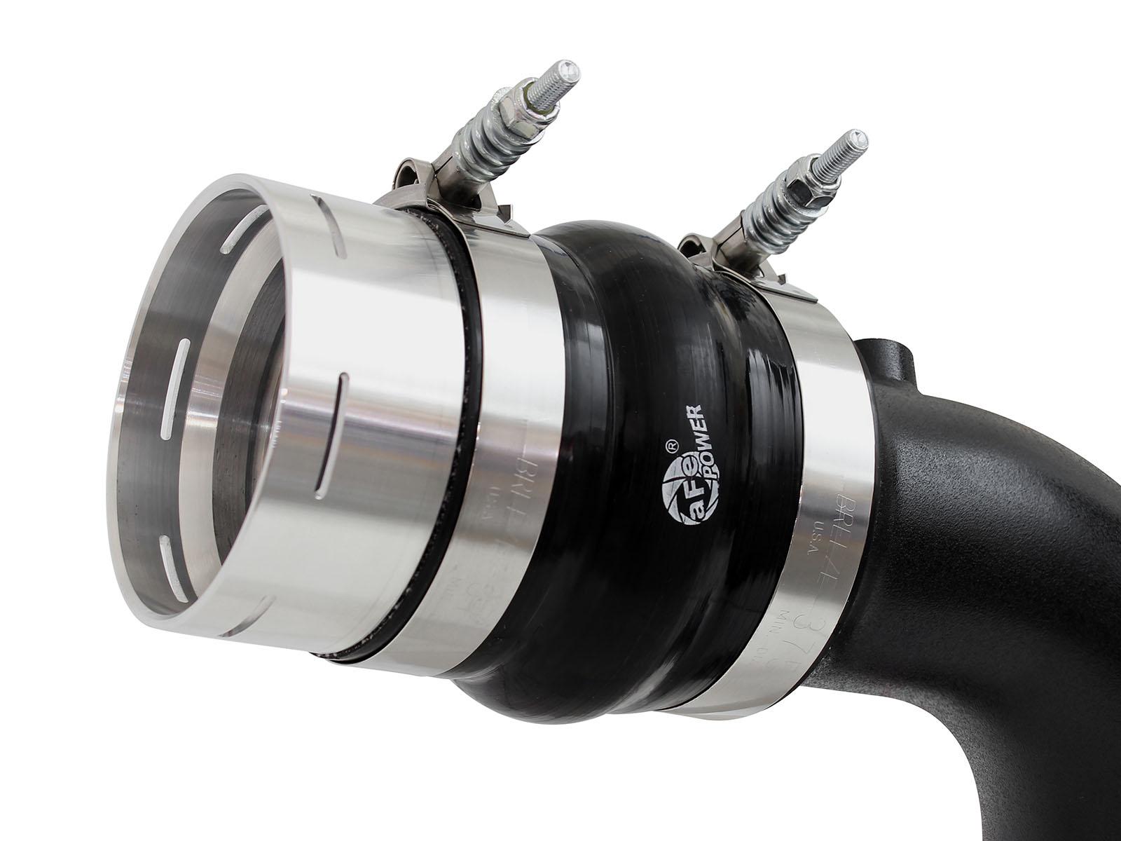 AFE BladeRunner 3 IN Aluminum Hot and Cold Charge Pipe Kit Black (2011-2016 F-250 Super Duty, F-350 Super Duty) - 46-20144-B