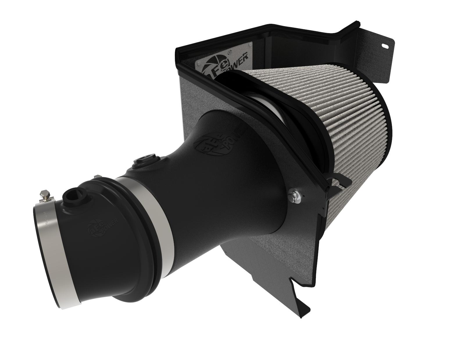 AFE Magnum FORCE Stage-2XP Cold Air Intake System w/ Pro DRY S Media Black (Dodge Challenger/Charger SRT Hellcat 17-20 V8-6.2L (sc) HEMI) - 54-12852D