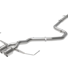 AFE Takeda 3 IN to 2-1/2 IN 304 Stainless Steel Cat-Back Exhaust w/ Polished Tip (Hyundai Veloster 19-20 L4-1.6L (t)) - 49-37011-P