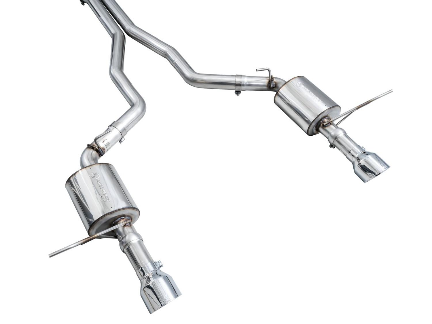 AWE Touring Edition Exhaust - Chrome Silver Tips (2018-2023 Dodge Durango 6.4L / 6.2L SC) - 3015-32952