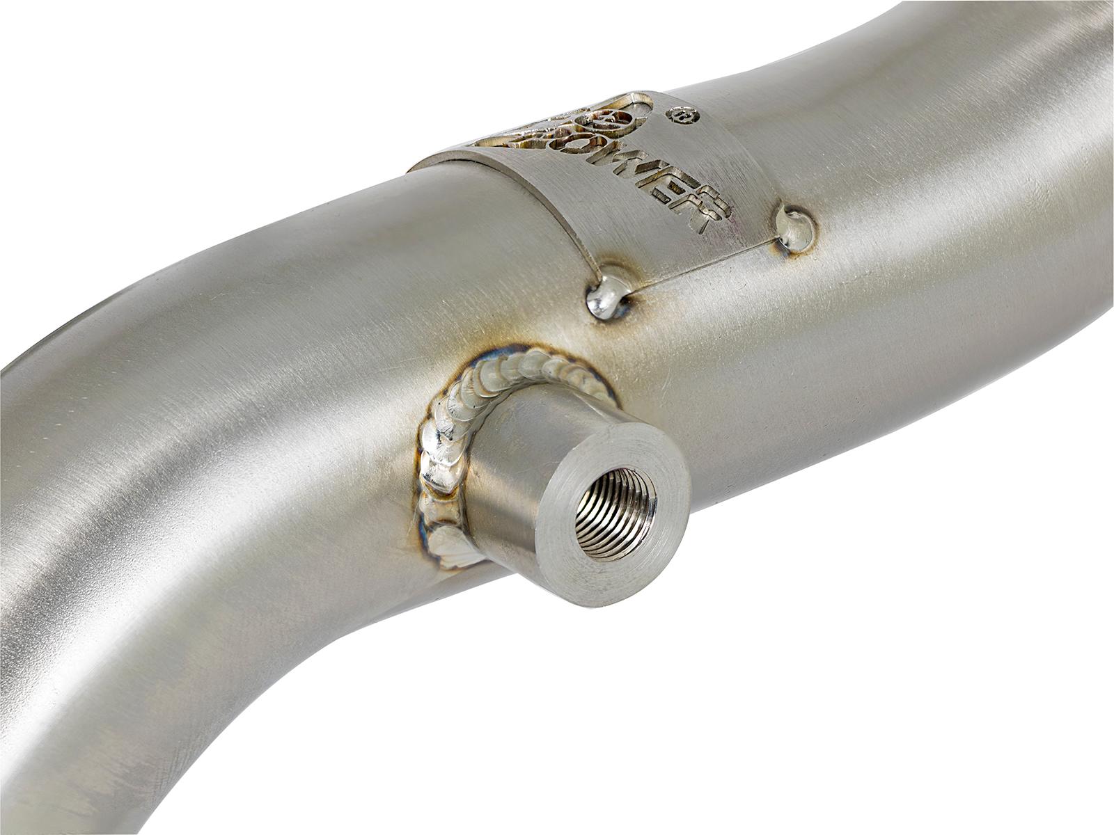 AFE Twisted Steel Header Up-Pipe (Ford Diesel Trucks 08-10 V8-6.4L (td)) - 48-33016
