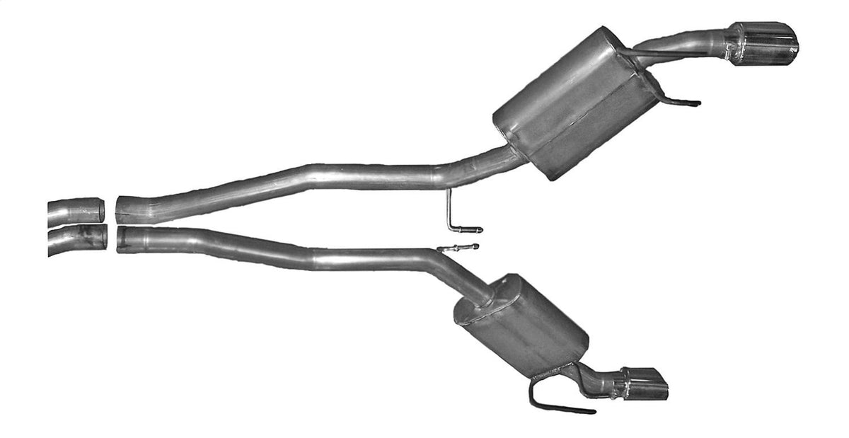 Gibson Exhaust Cat-Back Dual Exhaust System; Stainless (2010-2010 Camaro SS) - 620002