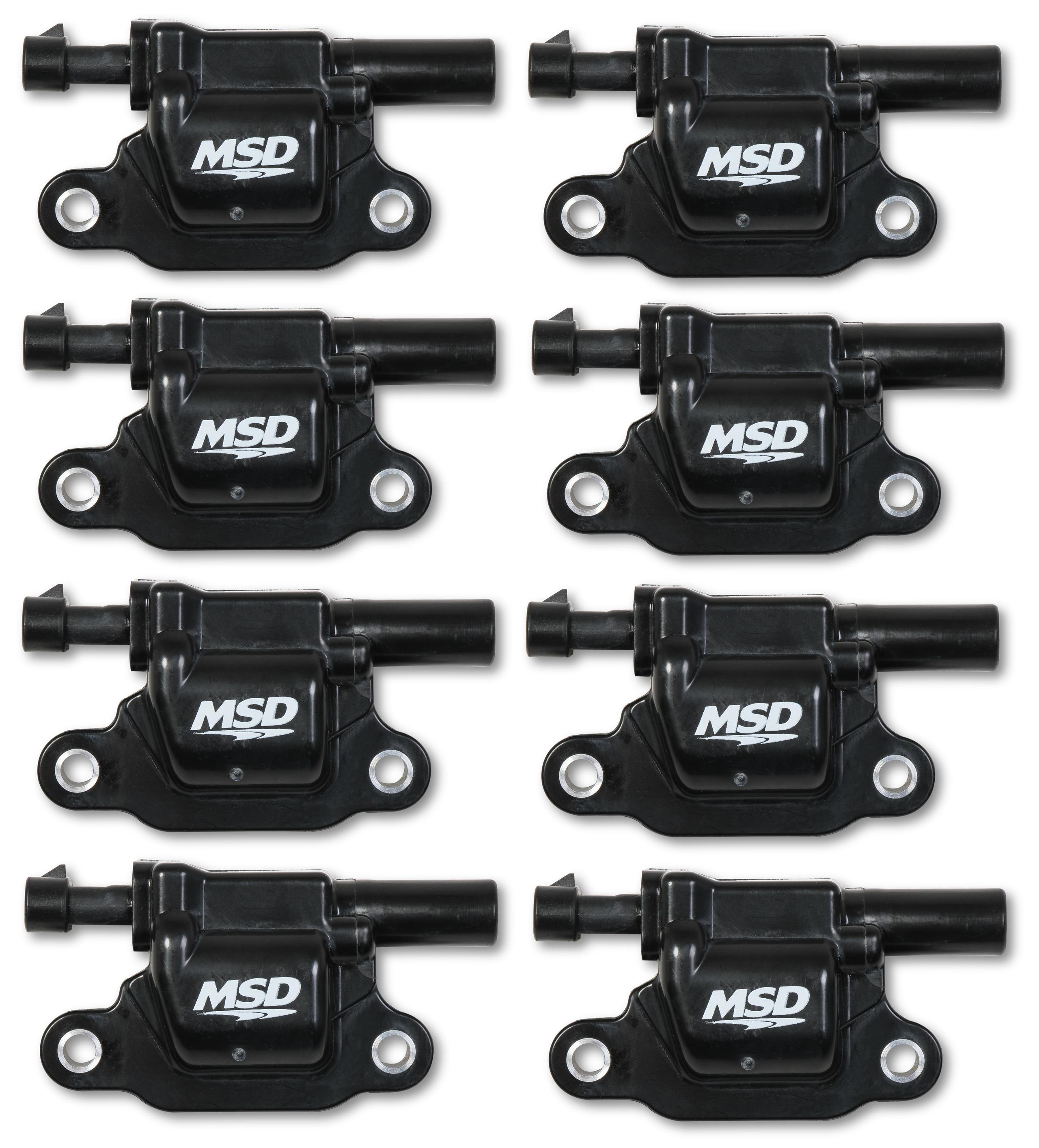 Msd 826683 Coils, Blk, Square, '14 & Up Gm V8, 8-Pk