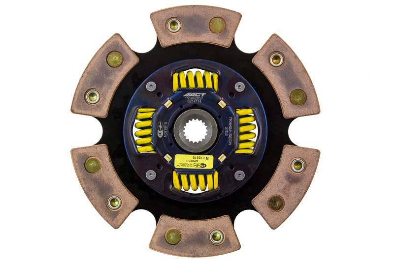 ACT Clutches 6 Pad Sprung Race Disc (1991-2006 Sentra,1991-2002 G20,1991-1993 NX,1995-1998 200SX) - 6214114