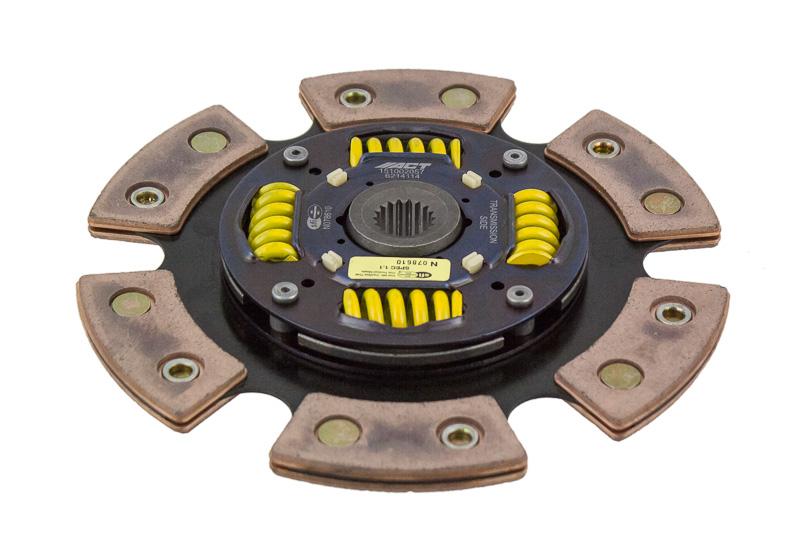 ACT Clutches 6 Pad Sprung Race Disc (1991-2006 Sentra,1991-2002 G20,1991-1993 NX,1995-1998 200SX) - 6214114