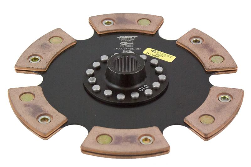 ACT Clutches 6 Pad Rigid Race Disc (1997-1999 CL,1990-2002 Accord,1992-2001 Prelude) - 6224010
