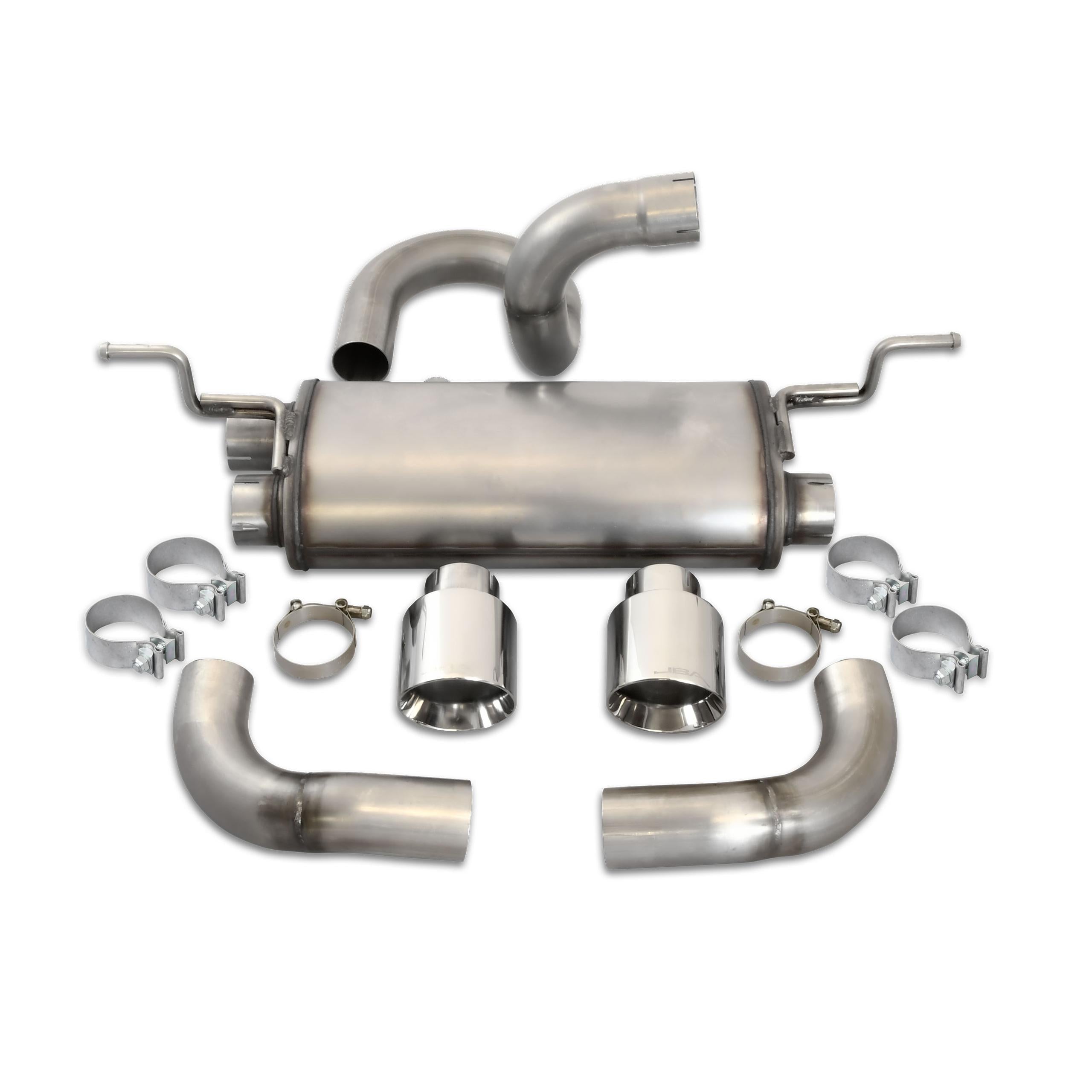 JBA Axle Back Exhaust 18-21 JEEP JL Wrangler 3.6L 304SS Dual Rear 30-1544   - 30-1544