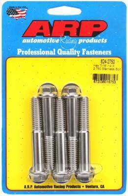 ARP 7/16-14 X 2.750 hex 1/2 wrenching SS bolts - 624-2750