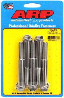 ARP 7/16-14 X 3.250 hex 1/2 wrenching SS bolts - 624-3250