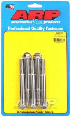 ARP 7/16-14 X 3.750 hex 1/2 wrenching SS bolts - 624-3750