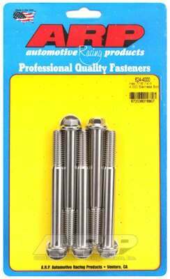 ARP 7/16-14 X 4.000 hex 1/2 wrenching SS bolts - 624-4000