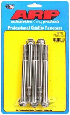 ARP 7/16-14 X 4.750 hex 1/2 wrenching SS bolts - 624-4750