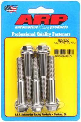 ARP 3/8-16 x 2.250 hex 7/16 wrenching SS bolts - 625-2250
