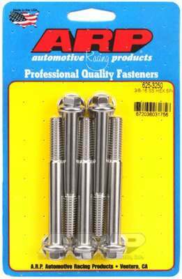 ARP 3/8-16 x 3.250 hex 7/16 wrenching SS bolts - 625-3250
