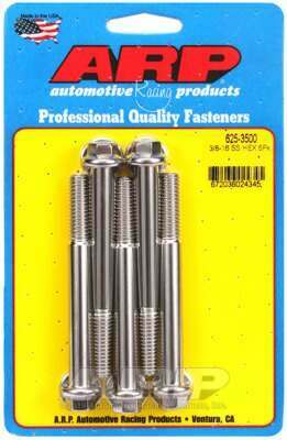 ARP 3/8-16 x 3.500 hex 7/16 wrenching SS bolts - 625-3500