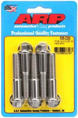 ARP 7/16-14 X 2.250 hex SS bolts - 626-2250