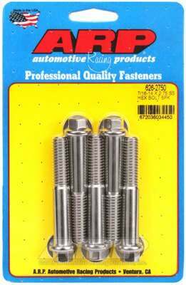 ARP 7/16-14 X 2.750 hex SS bolts - 626-2750