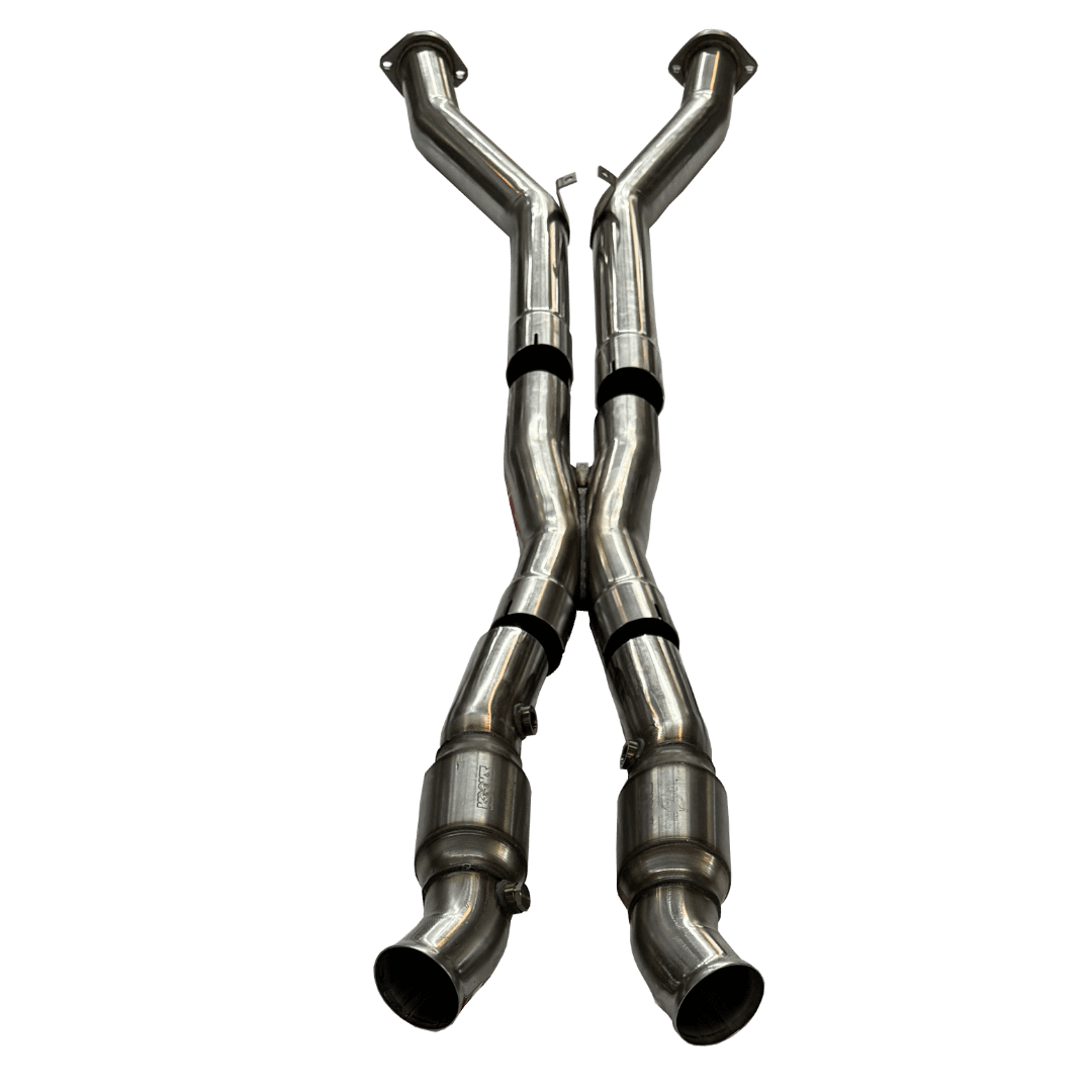 Kooks Full 3" SS Catted X-Pipe. 1997-2004 Corvette. Requires Headers. - 21503211