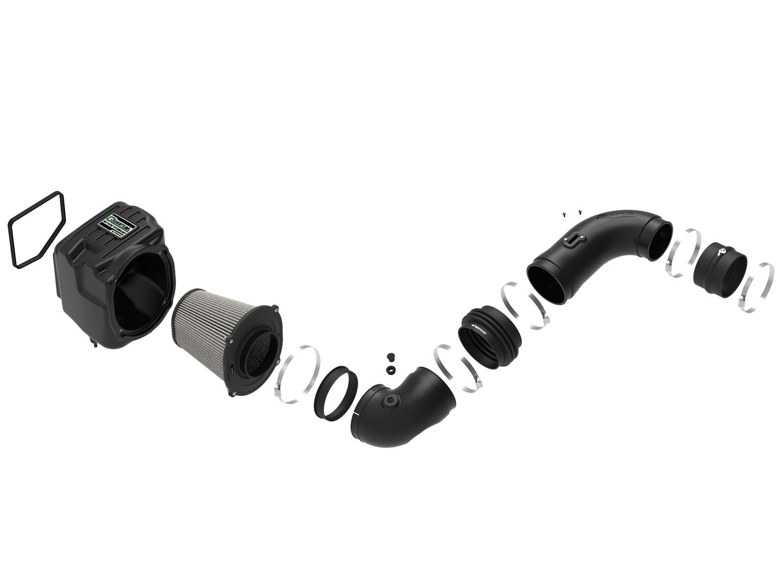 AFE QUANTUM Cold Air Intake System w/ Pro DRY S Media (2007-2010 Silverado 2500 HD, Silverado 3500 HD, Sierra 2500 HD, Sierra 3500 HD) - 53-10005D