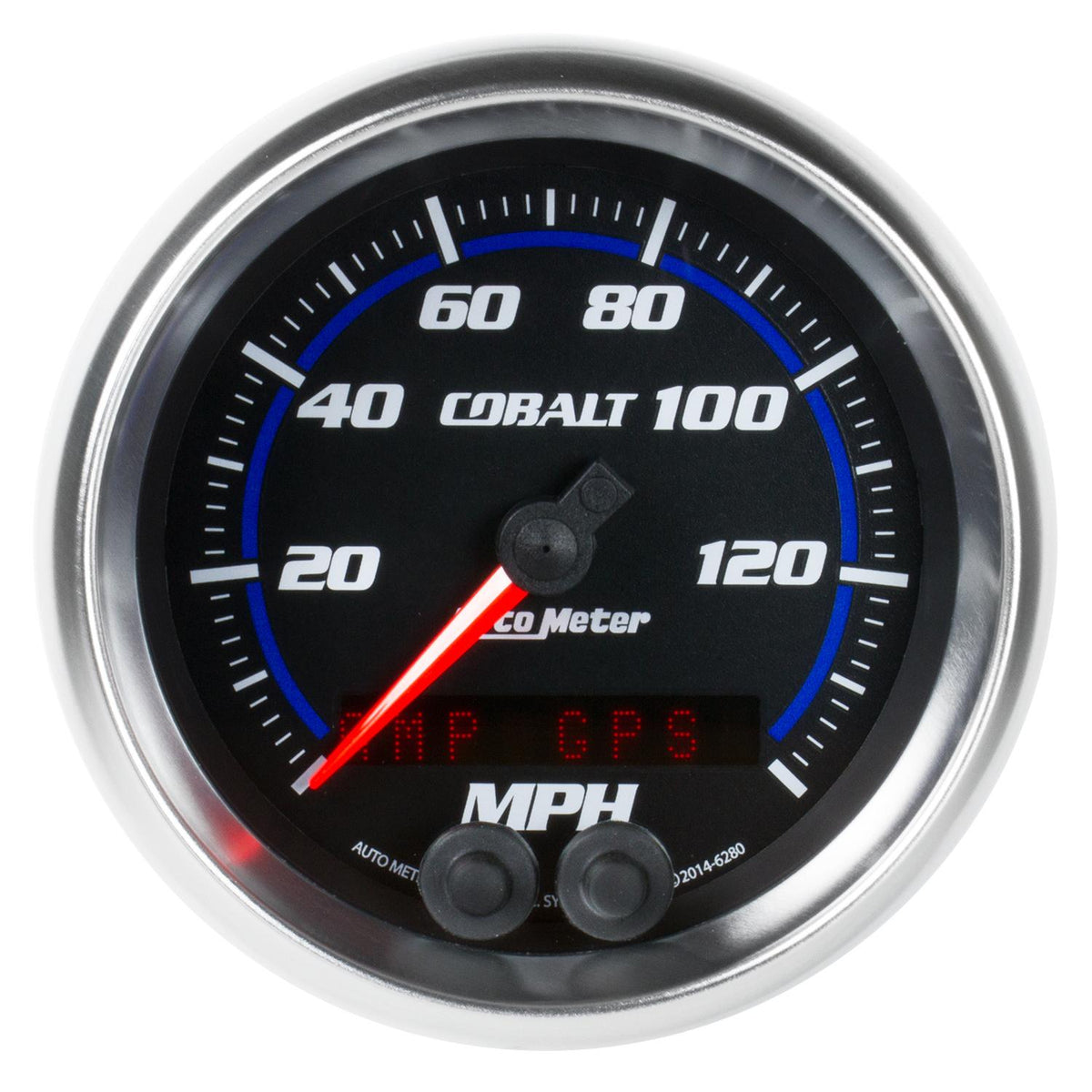 Auto Meter 3-3/8" GPS SPEEDOMETER, 0-140 MPH, COBALT - 6280