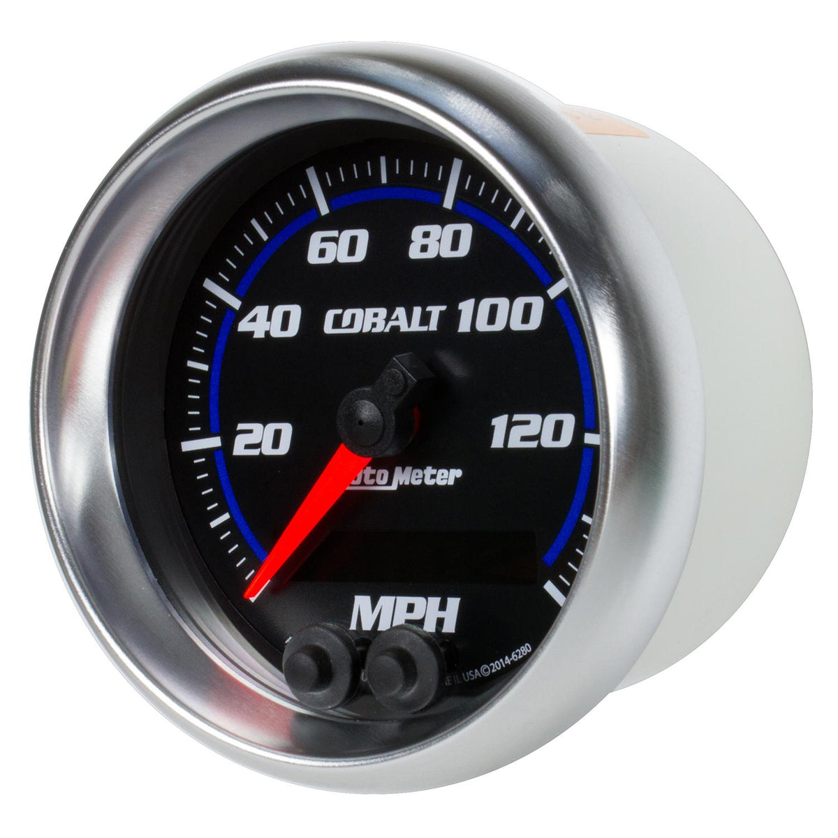 Auto Meter 3-3/8" GPS SPEEDOMETER, 0-140 MPH, COBALT - 6280