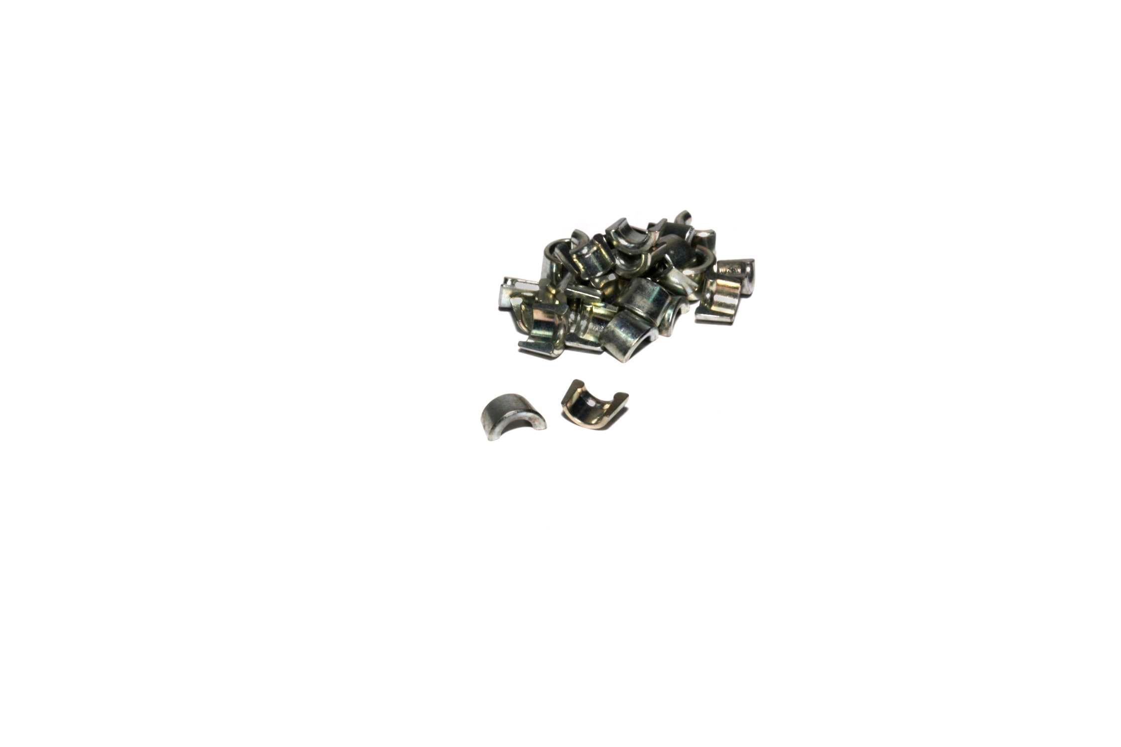 Comp Cams Machined Steel Set of 16 - 7 Degree, 5mm, Single Groove Race Locks - 629-16