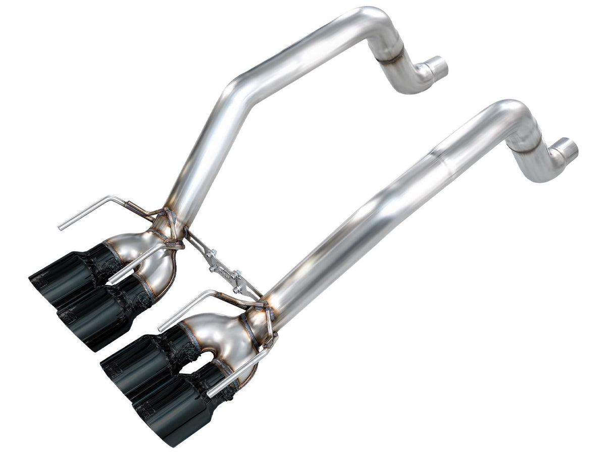 AWE Track Axleback for C6 Corvette 6.0L (2005-2007) & 6.2L (2008)-Diamond Black (2005-2008 Corvette Base) - 3020-43660