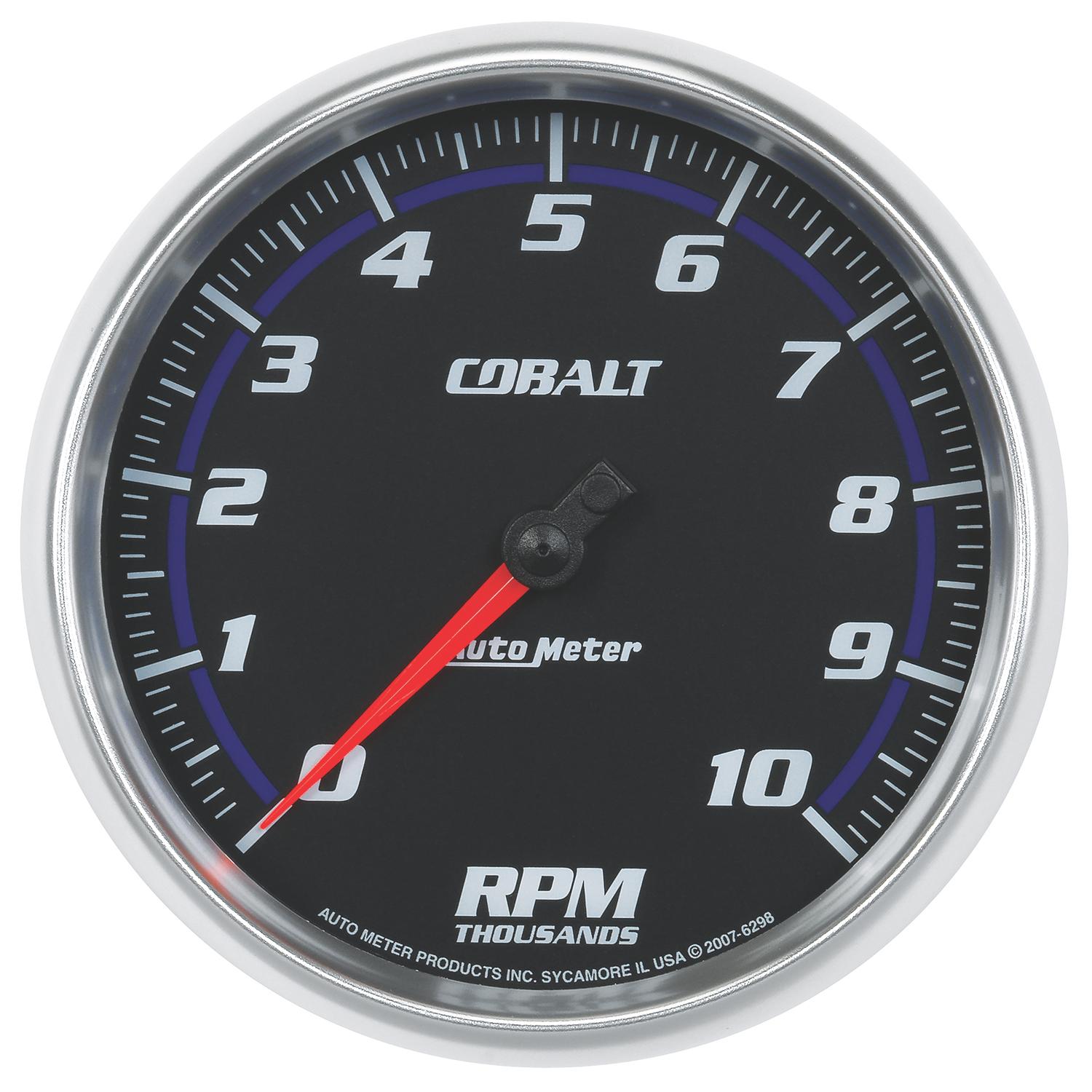 Auto Meter 5" IN-DASH TACHOMETER, 0-10,000 RPM, COBALT - 6298
