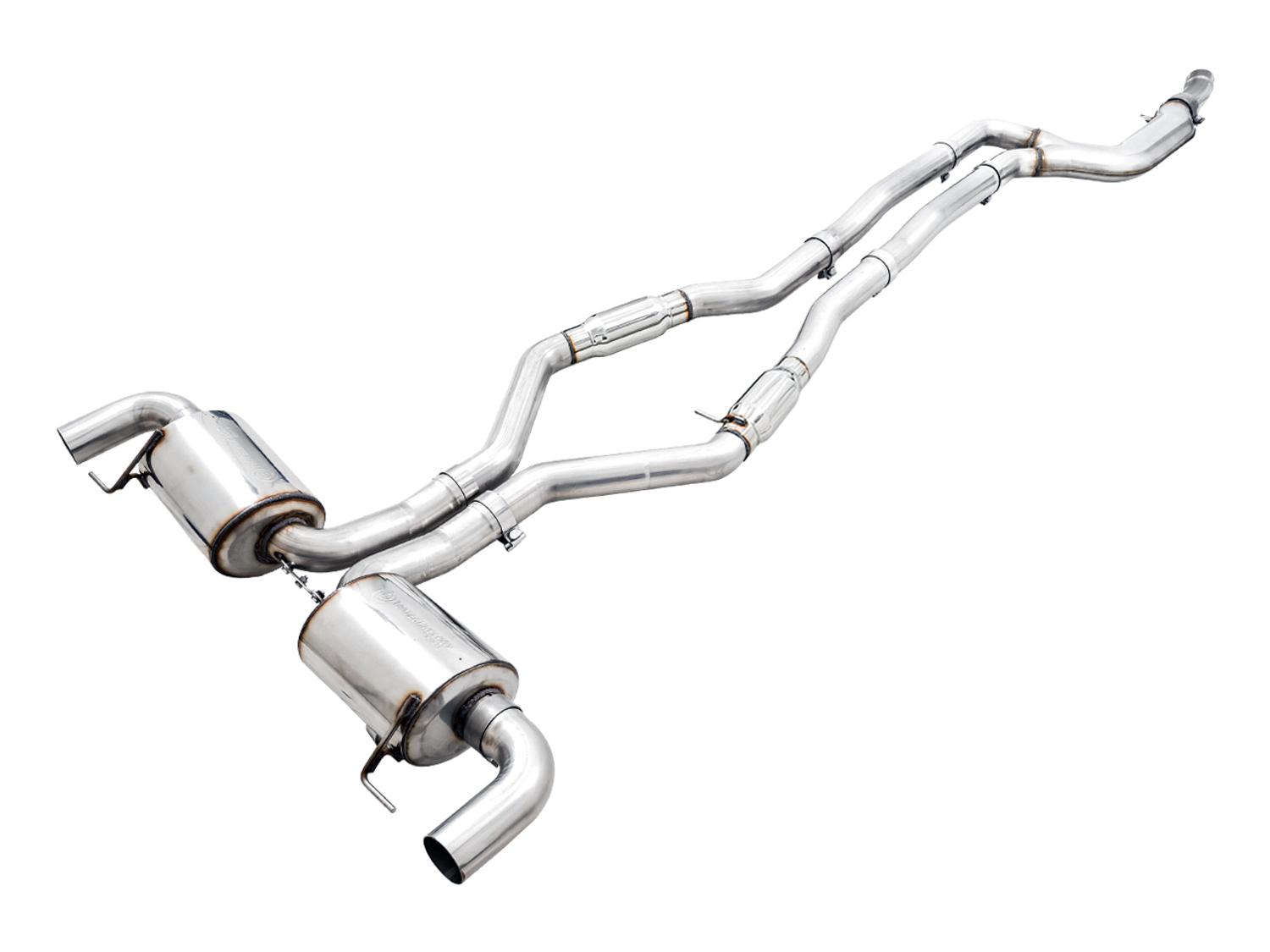 AWE Resonated Touring Edition Exhaust for G20 M340i - OE Tips (2019+ 3 Series) - 3015-11060
