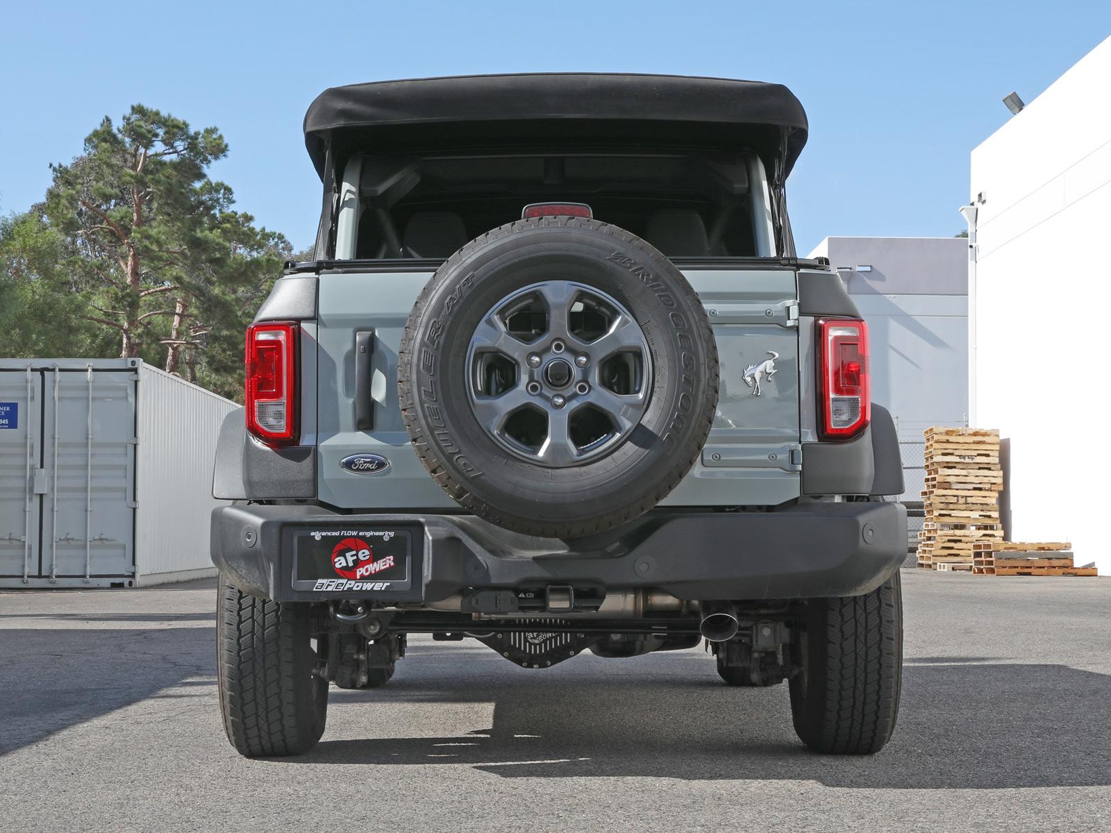 AFE 49-43136-P Apollo GT Series 3" 409 Stainless Steel Cat-Back Exhaust System w/ Polished Tip (2021-2025 Bronco)