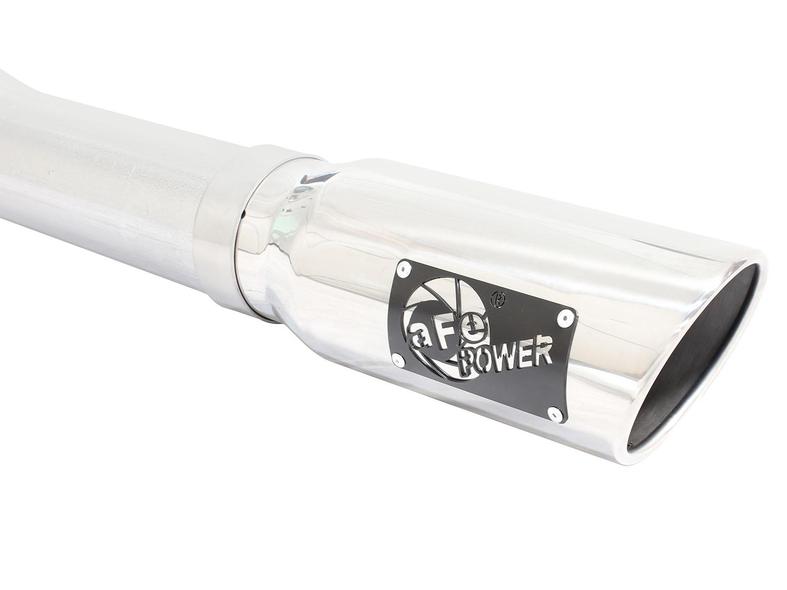 AFE MACH Force-Xp 3 IN to 3-1/2 IN 409 Stainless Steel Cat-Back Exhaust w/Polish Tip (2015-2020 F-150, F-150) - 49-43068-P