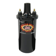 Pertronix Flame-Thrower Coil. 40,000-Volt Rated With 3.0-Ohms Of Resistance. Black Epoxy Filled Canister Style. Epoxy Filled Coils Are Engineered For High Vibration Applications. - 40611