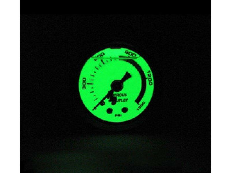 Nitrous Outlet 00-63001 Luminescent Nitrous Pressure Gauge