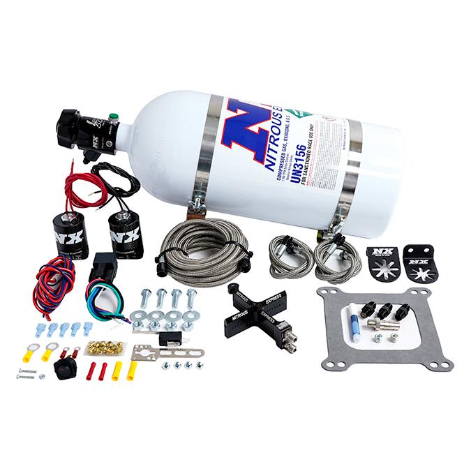 Nitrous Express 4150 Covert Crossbar Plate System Pro Power 100-500Hp (10# Bottle) - 63541-10