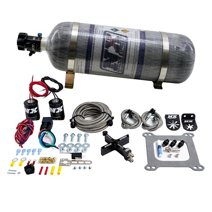Nitrous Express 4150 Covert Crossbar Plate System Stage 6 50-300Hp ( 12#Bottle) - 63041-12