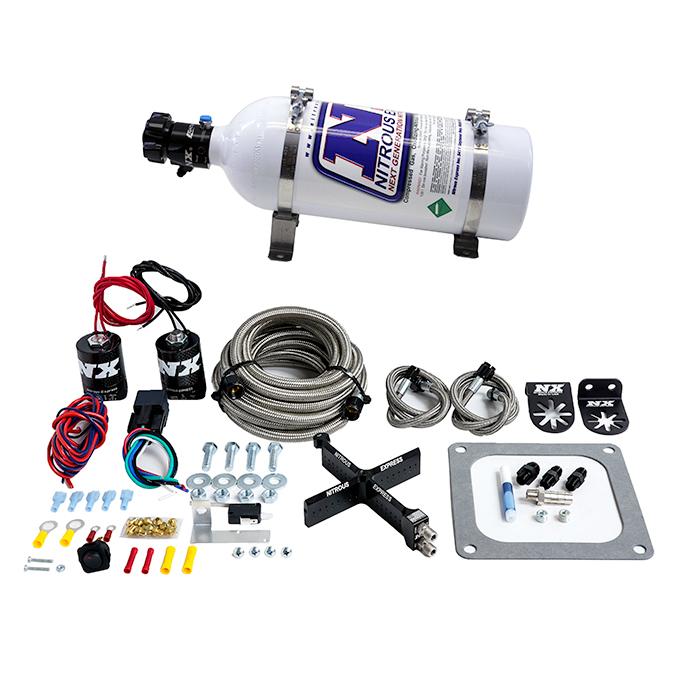 Nitrous Express 4500 Covert Crossbar Plate System Stage 6 50-300Hp (5# Bottle) - 63071-05