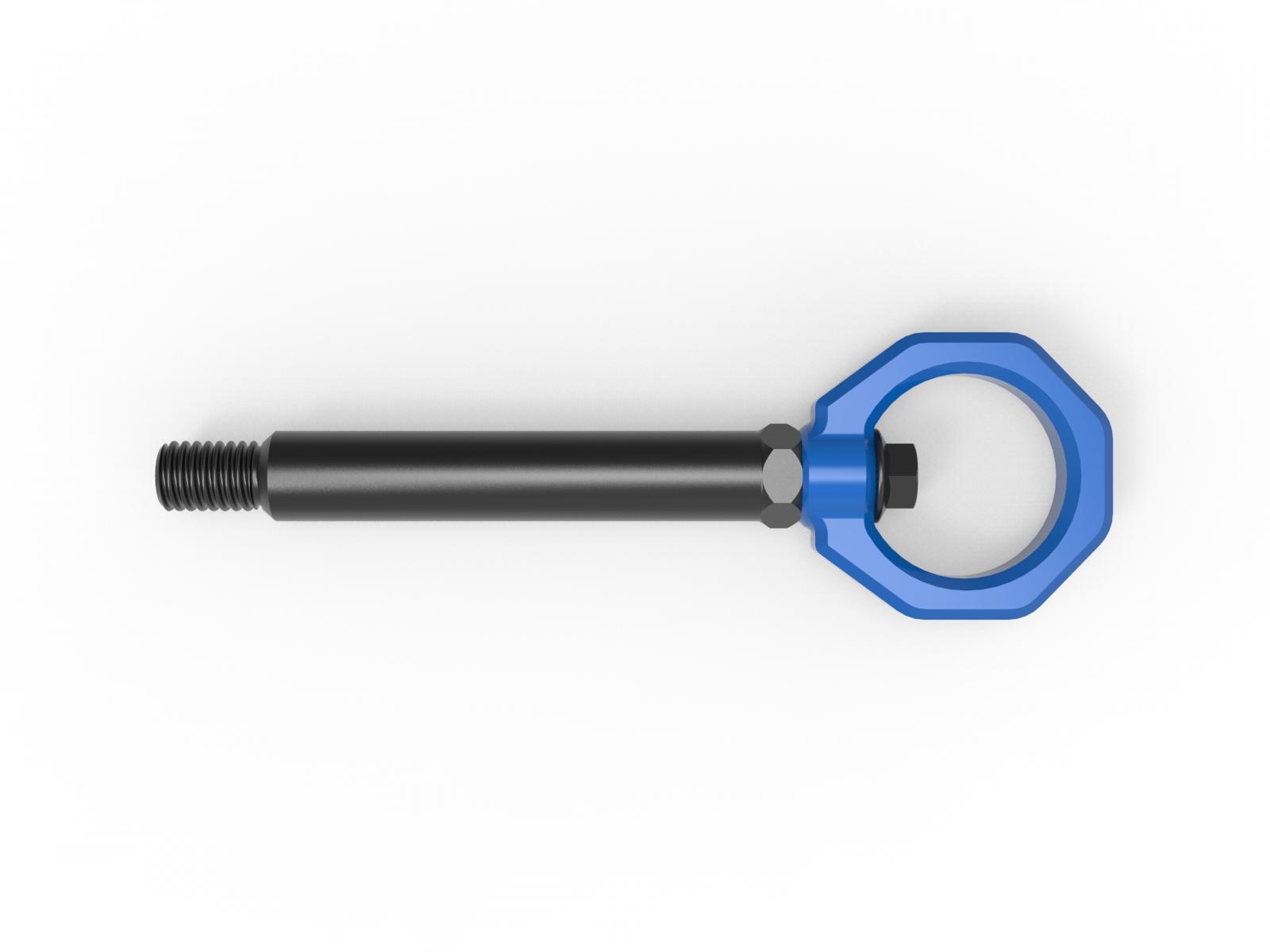 AFE aFe CONTROL Front/Rear Tow Hook Blue (2023-2025 M2) - 450-502004-L