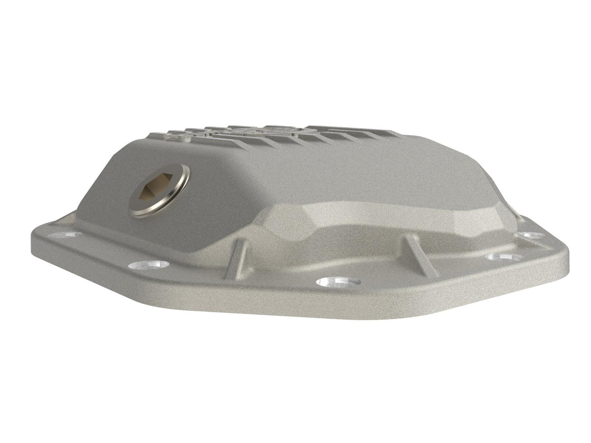 AFE Street Series Front Differential Cover Raw w/ Machined Fins (2019-2025 Cadillac, Chevrolet, GMC Fitments) - 46-71430A