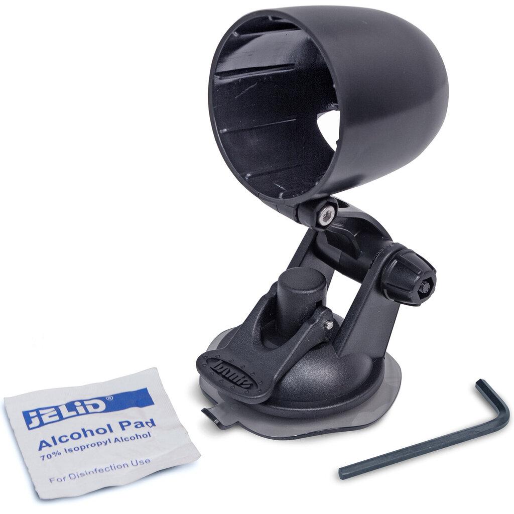 Banks Power Single Gauge Pod Suction Mount, 52mm, Sticky Base Suction Mount for iDash 1.8 and 52mm (2-1/16") gauges - 63341