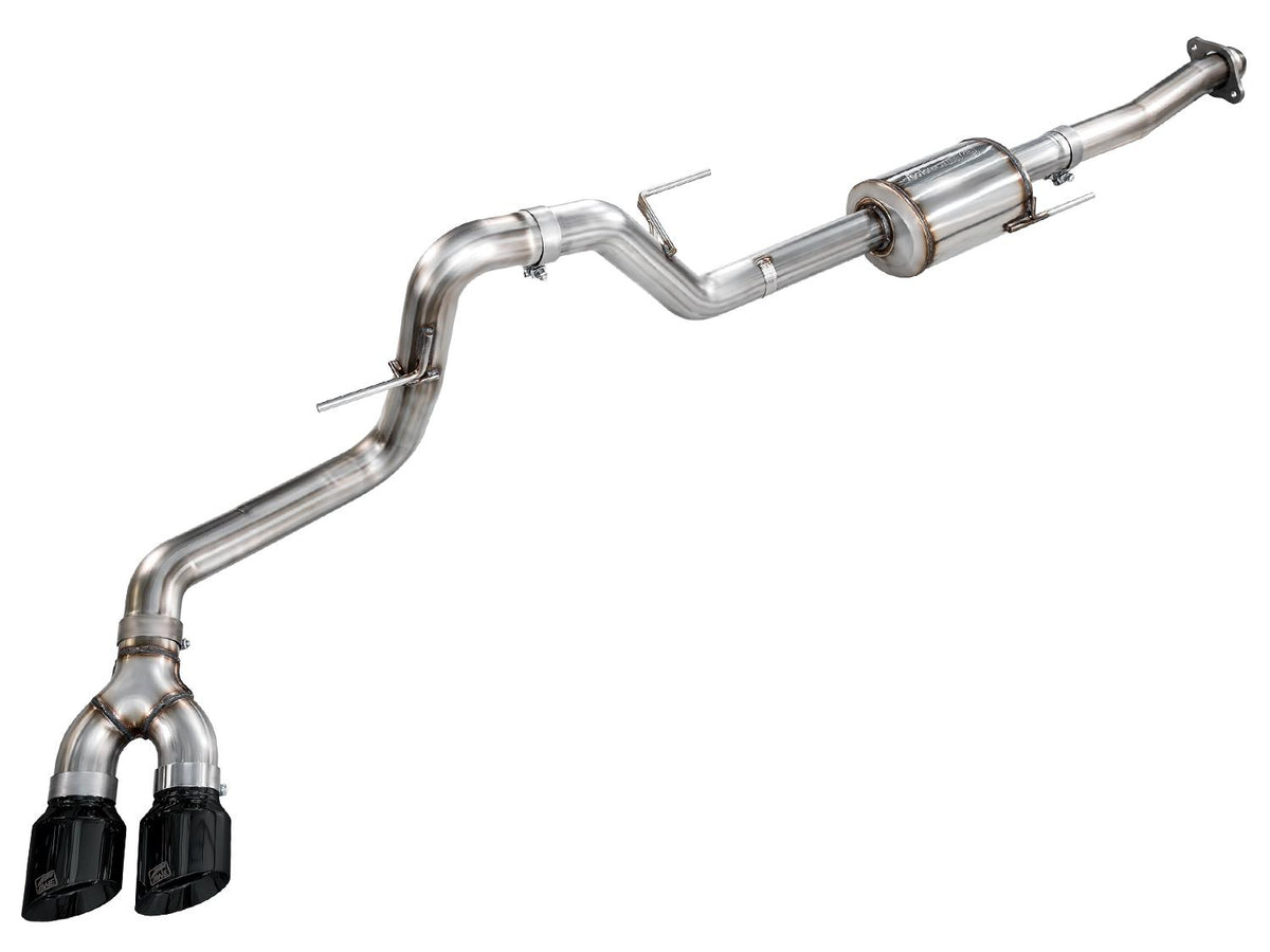 AWE 0FG Dual Side Exit Exhaust  - 4.5" Diamond Black Tips (2021-2025 F-150 XL / 2021-2023 F-150 XLT) - 3015-33145