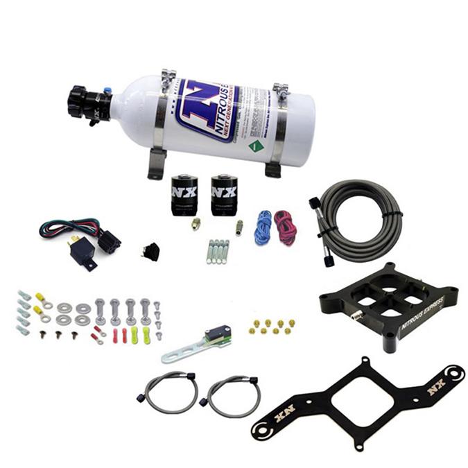Nitrous Express 4500 Covert Crossbar Plate System Pro Power 100-500Hp (5# Bottle) - 63571-05