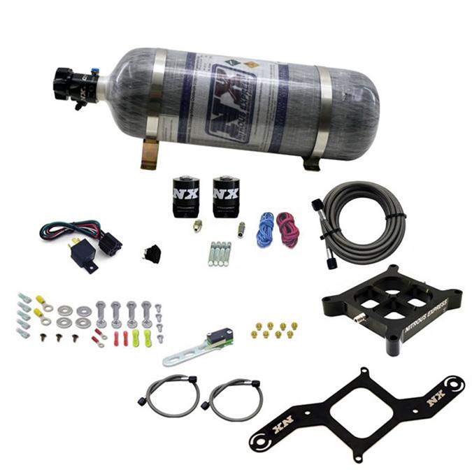 Nitrous Express 4500 Covert Crossbar Plate System Pro Power 100-500Hp ( 12#Bottle) - 63571-12